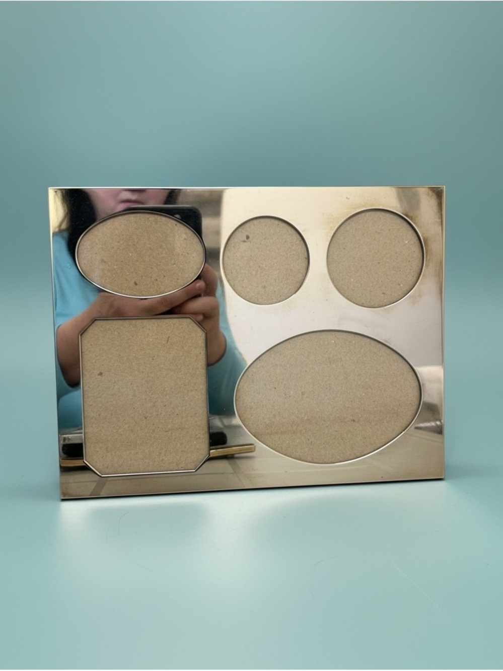 Vintage Brass Multi-Photo Collage Frame 5x7 Boho